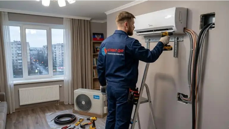 Установка кондиционера