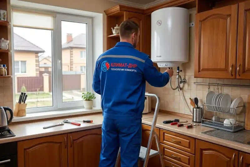 Установка водонагревателя