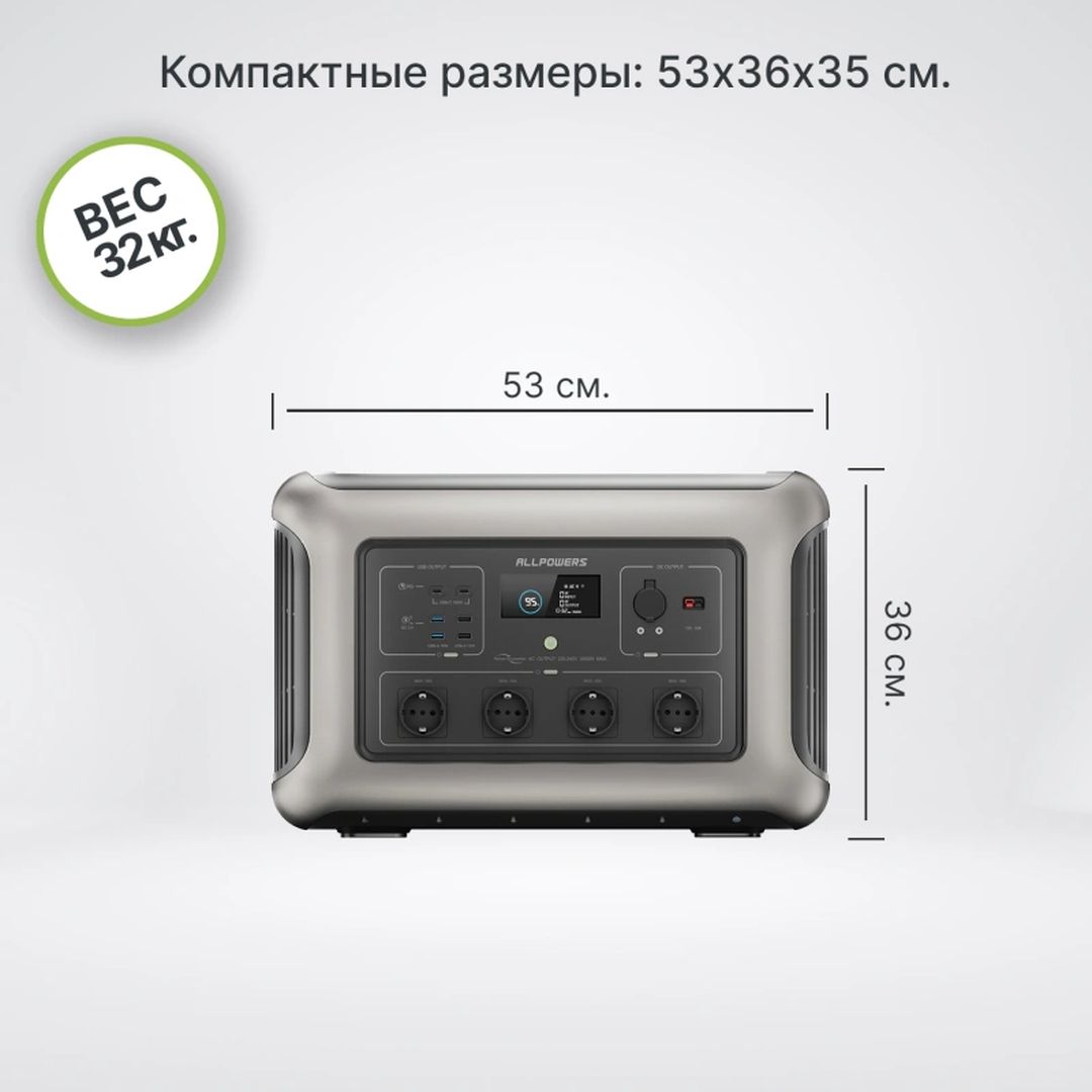 Портативная электростанция Allpowers R3500-V2 в ДНР