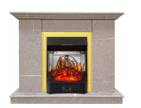 Каминокомплект Хорошие Камины Марс с очагом Royal Flame Majestic FX M Brass мрамор в ДНР