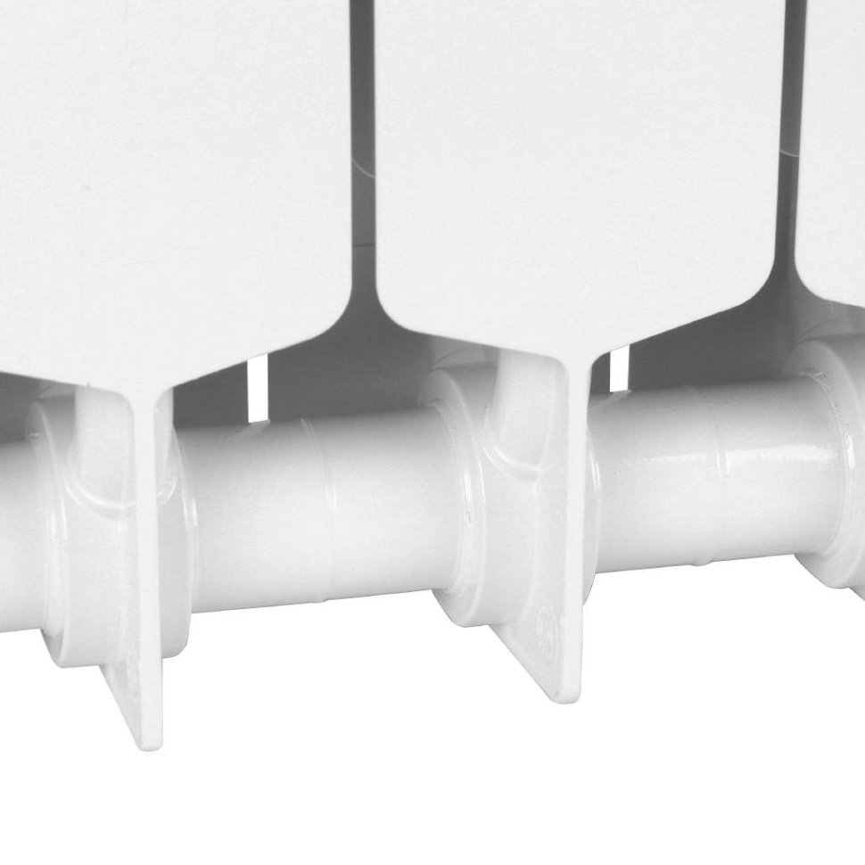 Биметаллический радиатор отопления Rifar Supremo 800 боковое подключение 6 секций белый RAL 9016 в ДНР