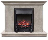 Каминокомплект Хорошие Камины Марс с очагом Royal Flame Fobos FX Black цемент в ДНР