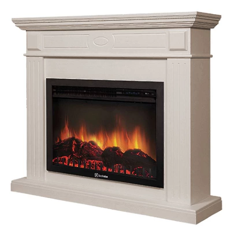 Каминокомплект Firelight Bianco 30 с очагом Electrolux EFP/P-3020LS шпон беленый дуб в ДНР