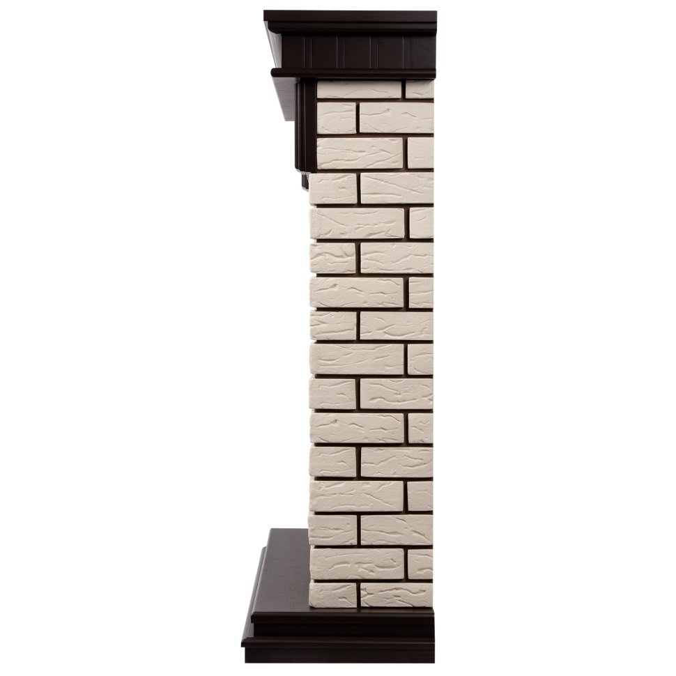 Каминокомплект Firelight Bricks 25U (угловой) с очагом Electrolux EFP/P-2520LS камень бежевый/шпон темный дуб в ДНР