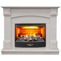 Каминокомплект RealFlame Carolina Marble 24/25.5 WT-714 с очагом FireStar 25.5 3D в ДНР