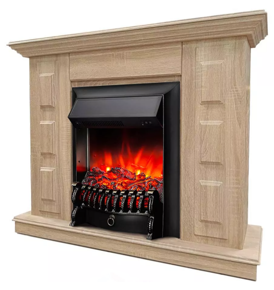 Каминокомплект Хорошие Камины Юпитер с очагом RealFlame Fobos Lux Black сосна в ДНР