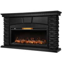 Каминокомплект Royal Thermo Aurora RTFP/P-AR40LS + портал Firelight Porto 40 камень черный шпон венге в ДНР