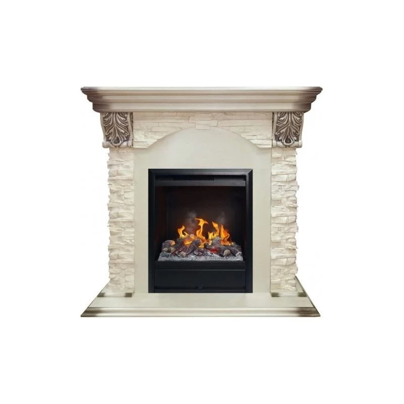 Каминокомплект RealFlame Dublin LUX STD/EUG WT с очагом 3D Olympic в ДНР