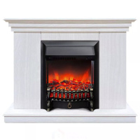Каминокомплект Хорошие Камины Марс с очагом RealFlame Fobos Lux Black белое дерево в ДНР