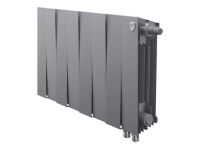 Биметаллический радиатор отопления Royal Thermo PianoForte 300 VDR80 8 секций Silver Satin
