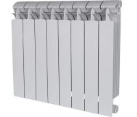 Радиатор биметаллический Global Style Plus 500 (8 секций) серый
