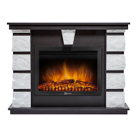 Каминокомплект Firelight Excalibur 25 с очагом Electrolux EFP/P-2520LS камень белый/шпон венге в ДНР