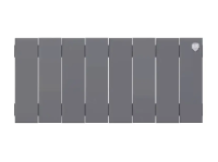 Биметаллический радиатор отопления Royal Thermo PianoForte 200 8 секций Silver Satin