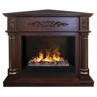 Каминокомплект RealFlame Silvia Corner 26 AO 3D Cassette 630 + Black вставка в ДНР