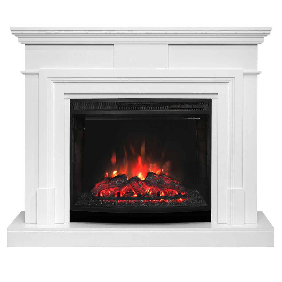 Электрокамин RealFlame Marco 25,5/26 WT белый с очагом Evrika 25,5 LED Электрокамин RealFlame Marco 25,5/26 WT белый с очагом Evrika 25,5 LED