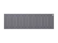 Биметаллический радиатор отопления Royal Thermo PianoForte 300 16 секций Silver Satin