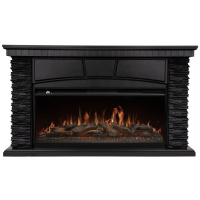 Каминокомплект Royal Thermo Aurora RTFP/P-AR40LS + портал Firelight Porto 42/40/36 камень черный/шпон венге в ДНР