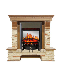 Каминокомплект Royal Flame Pierre Luxe сланец с очагом Fobos FX M Black в ДНР