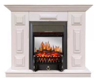 Каминокомплект Хорошие Камины Юпитер с очагом Royal Flame Fobos FX M Black белый в ДНР