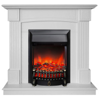 Электрокамин RealFlame Andrea WT фактурный белый с очагом Fobos Lux Black Электрокамин RealFlame Andrea WT фактурный белый с очагом Fobos Lux Black