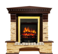 Каминокомплект Royal Flame Pierre Luxe сланец угловой с очагом Fobos FX Brass в ДНР