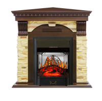 Каминокомплект Royal Flame Dublin угловой с очагом Majestic FX M Black в ДНР