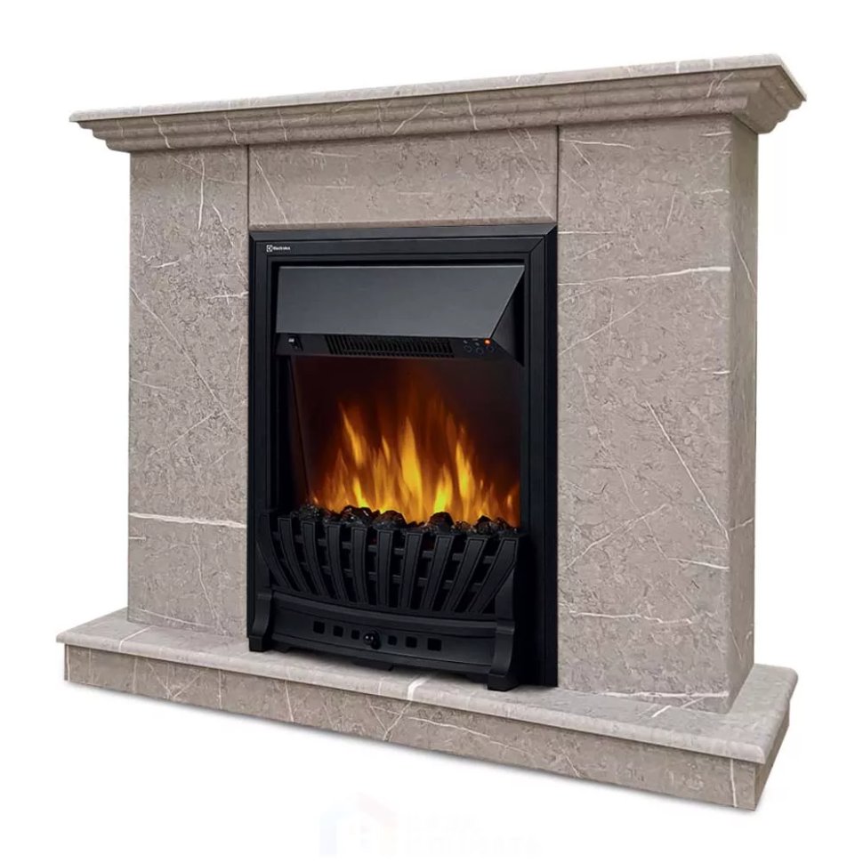 Каминокомплект Хорошие Камины Марс с очагом Electrolux Classic EFP/P-1020LS мрамор в ДНР
