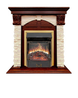Каминокомплект Royal Flame Dublin с очагом Majestic FX Brass орех каньон в ДНР