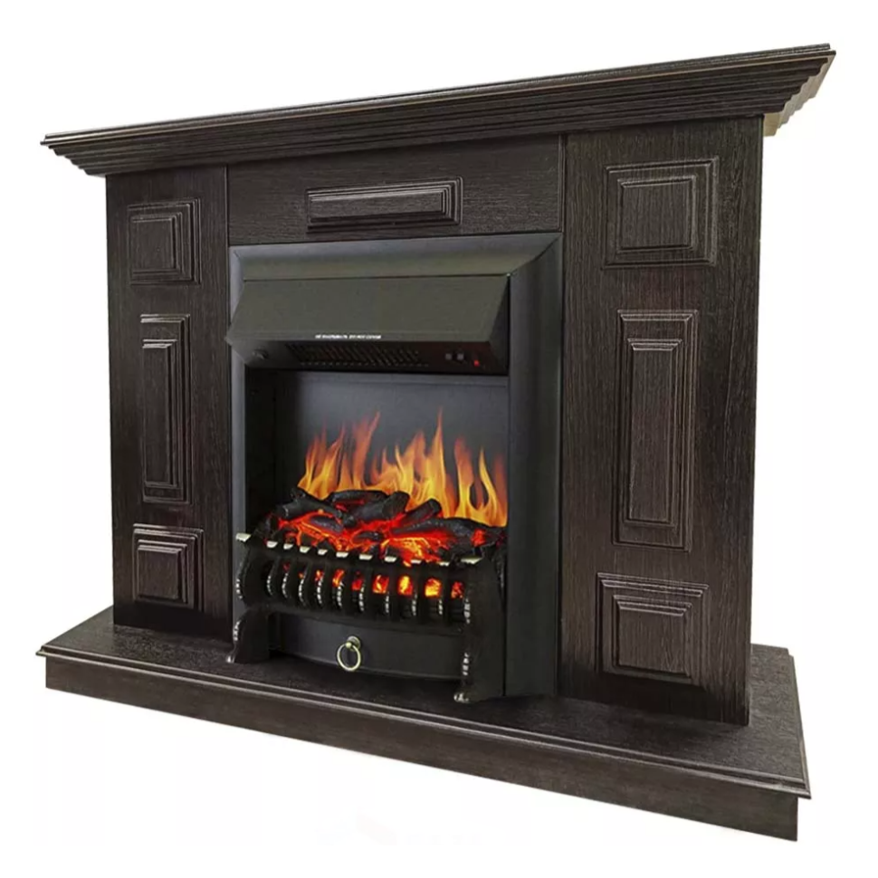 Каминокомплект Хорошие Камины Юпитер с очагом Royal Flame Fobos FX Black венге в ДНР