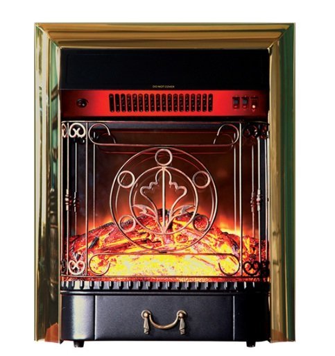 Каминокомплект Interflame Аспен белый патина с очагом Majestic FX M Brass в ДНР