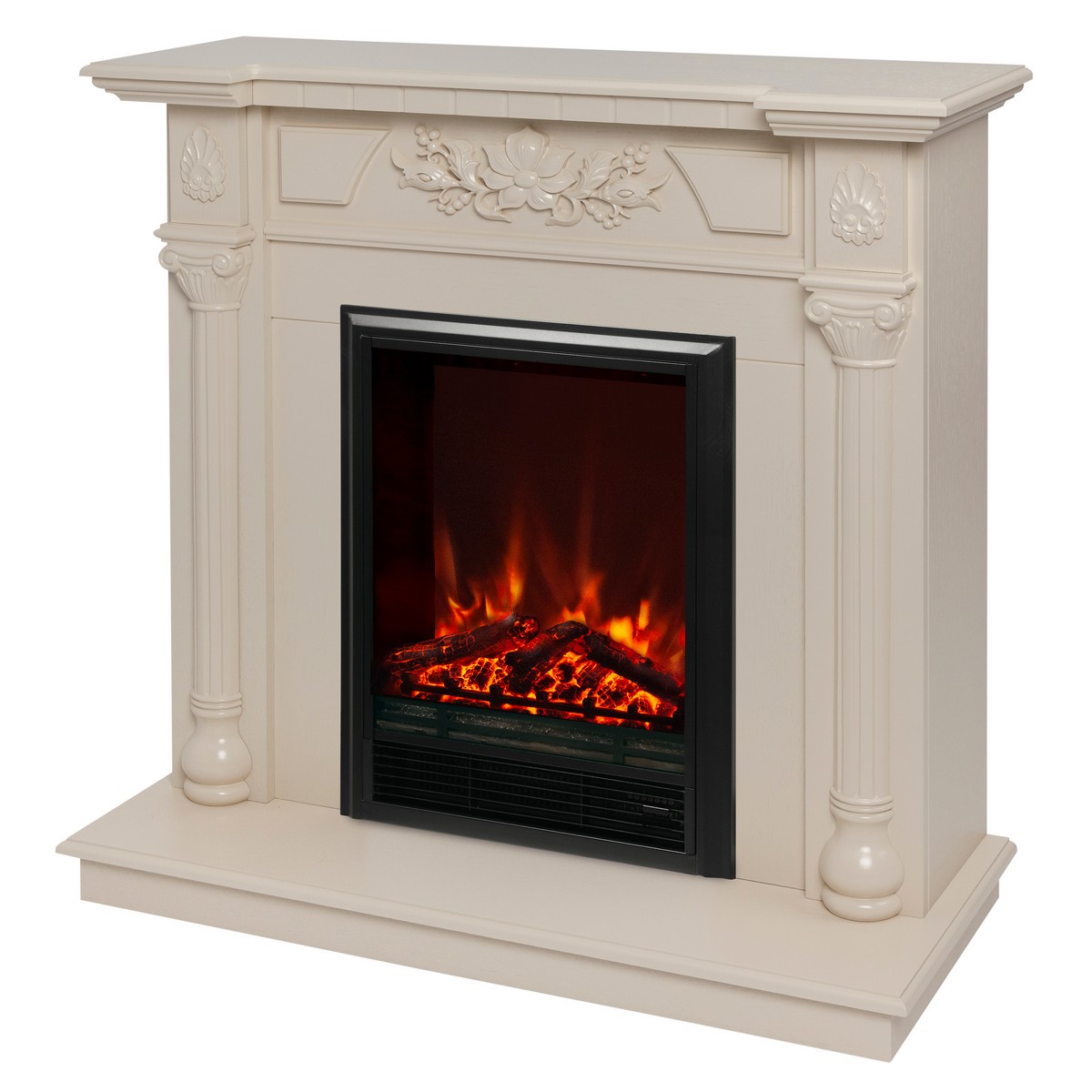 Электрокамин RealFlame Dacota WT белый дуб с очагом Eugene Электрокамин RealFlame Dacota WT белый дуб с очагом Eugene