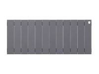 Биметаллический радиатор отопления Royal Thermo PianoForte 300 12 секций Silver Satin