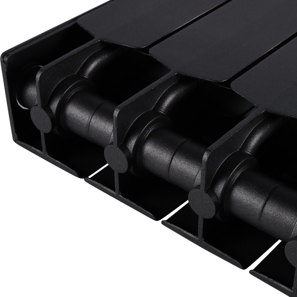 Биметаллический радиатор отопления Rifar Supremo 500 боковое подключение 4 секции антрацит в ДНР