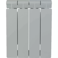 Радиатор биметаллический Global Style Plus 350 (4 секции) серый