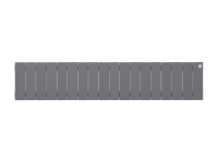 Биметаллический радиатор отопления Royal Thermo PianoForte 200 18 секций Silver Satin