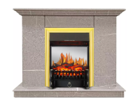 Каминокомплект Хорошие Камины Марс с очагом Royal Flame Fobos FX M Brass мрамор в ДНР
