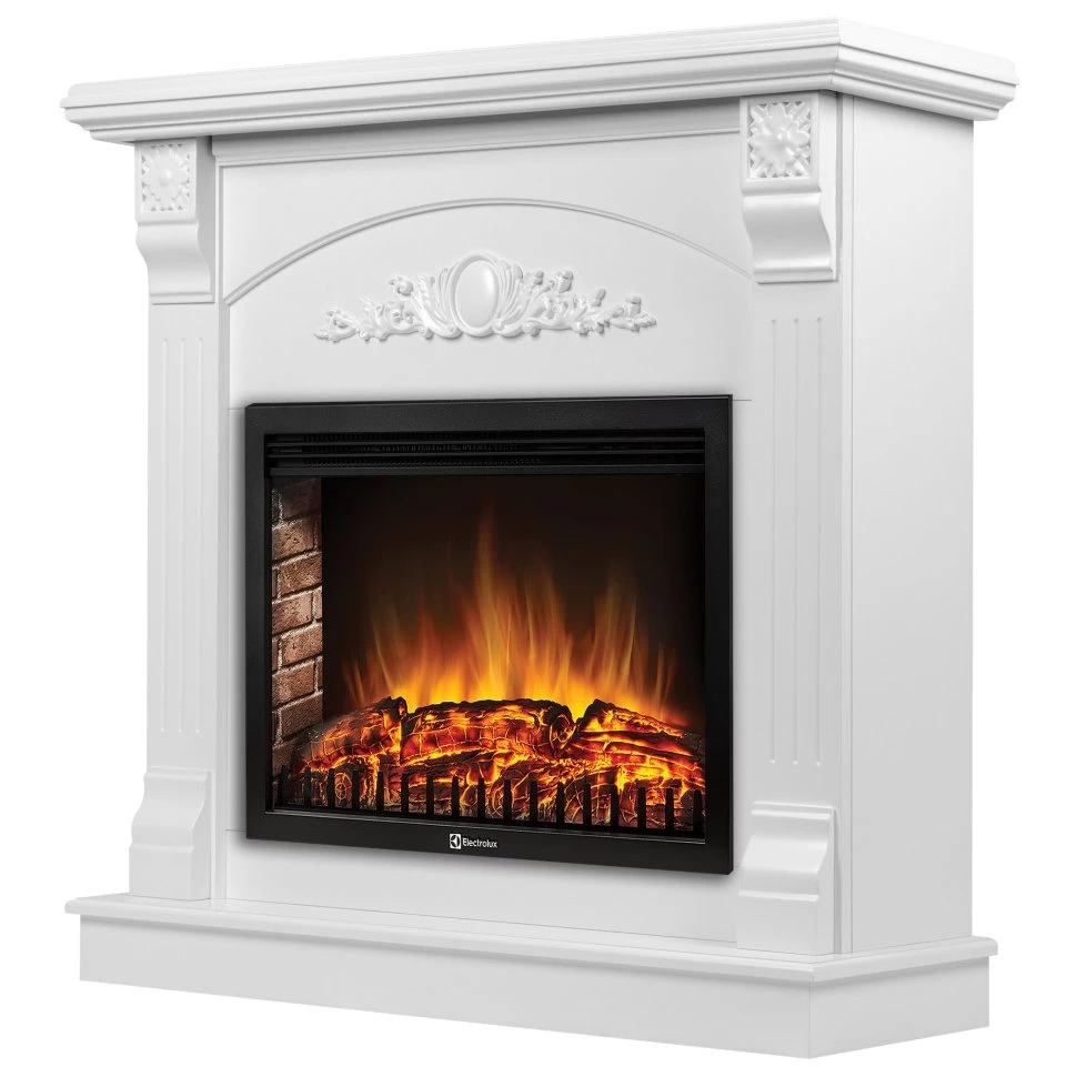 Каминокомплект Firelight Barocco 25 с очагом Electrolux EFP/P-2520LS белый в ДНР
