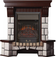 Каминокомплект Interflame Экстер М махагон угловой с очагом Majestic FX M Black в ДНР