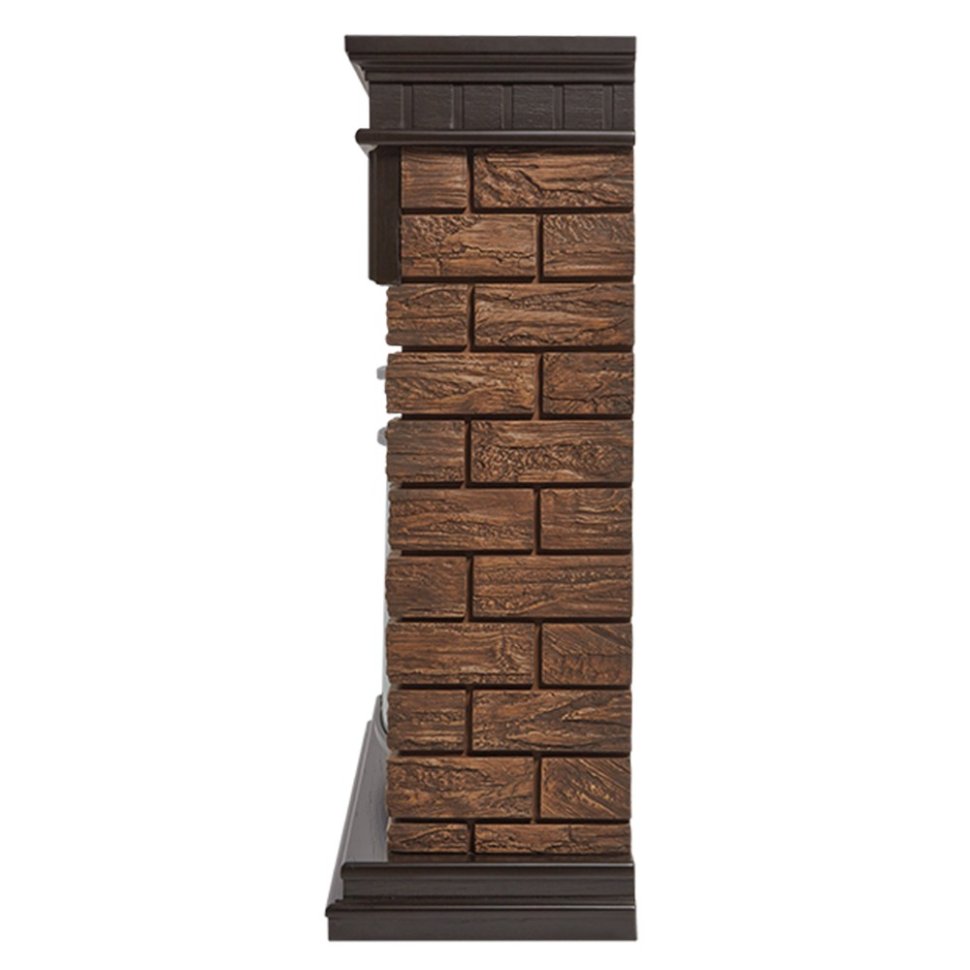Каминокомплект Firelight Bricks 25 с очагом Electrolux EFP/P-2520LS камень коричневый/шпон темный дуб в ДНР