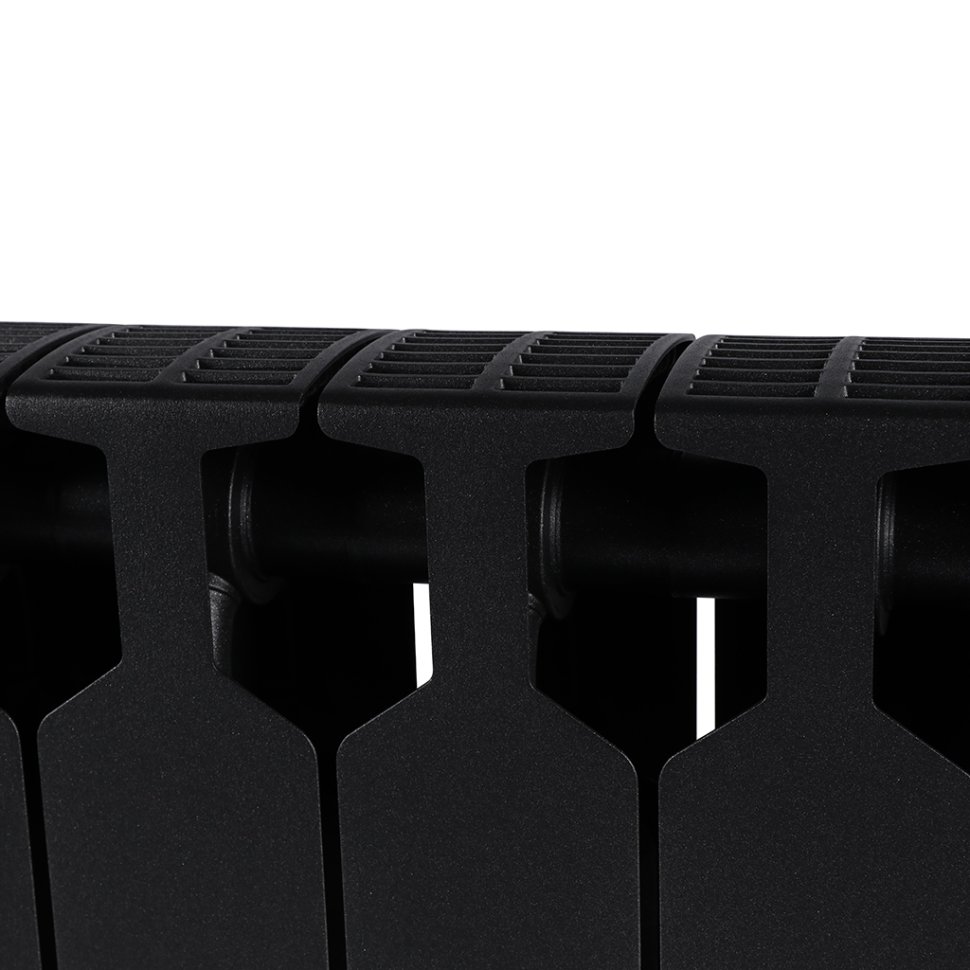 Биметаллический радиатор отопления Rifar Supremo 350 боковое подключение 10 секций антрацит в ДНР