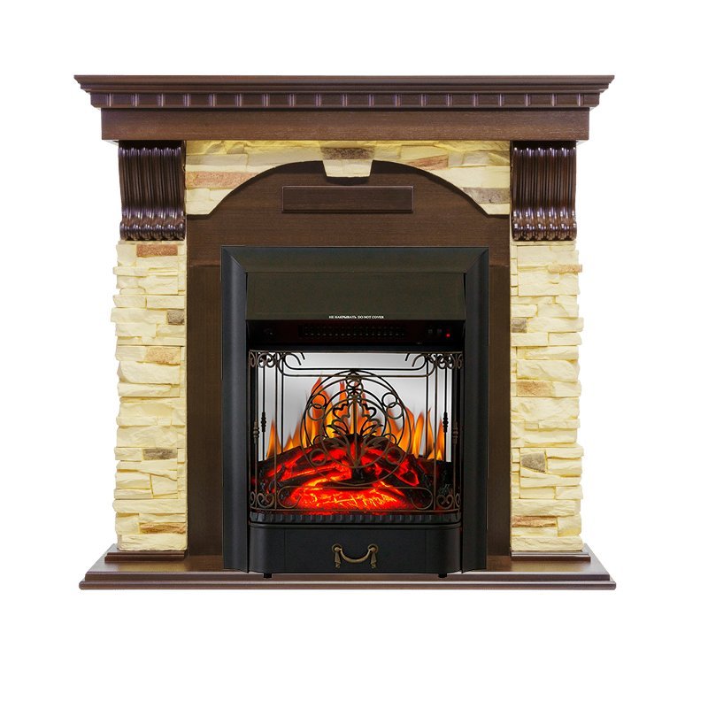Каминокомплект Royal Flame Dublin с очагом Majestic FX M Black в ДНР