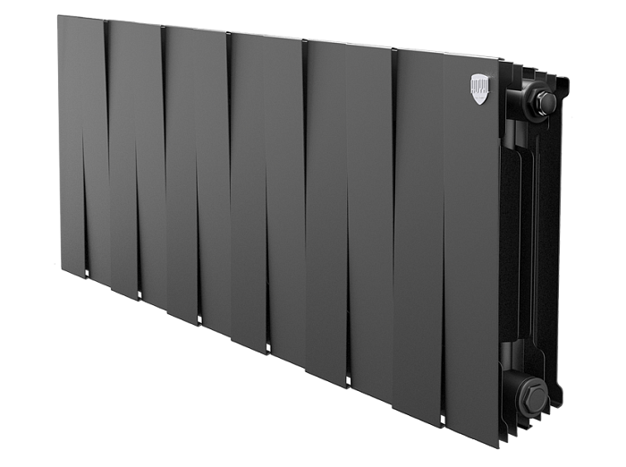 Биметаллический радиатор отопления Royal Thermo PianoForte 300 черный 12 секций в ДНР