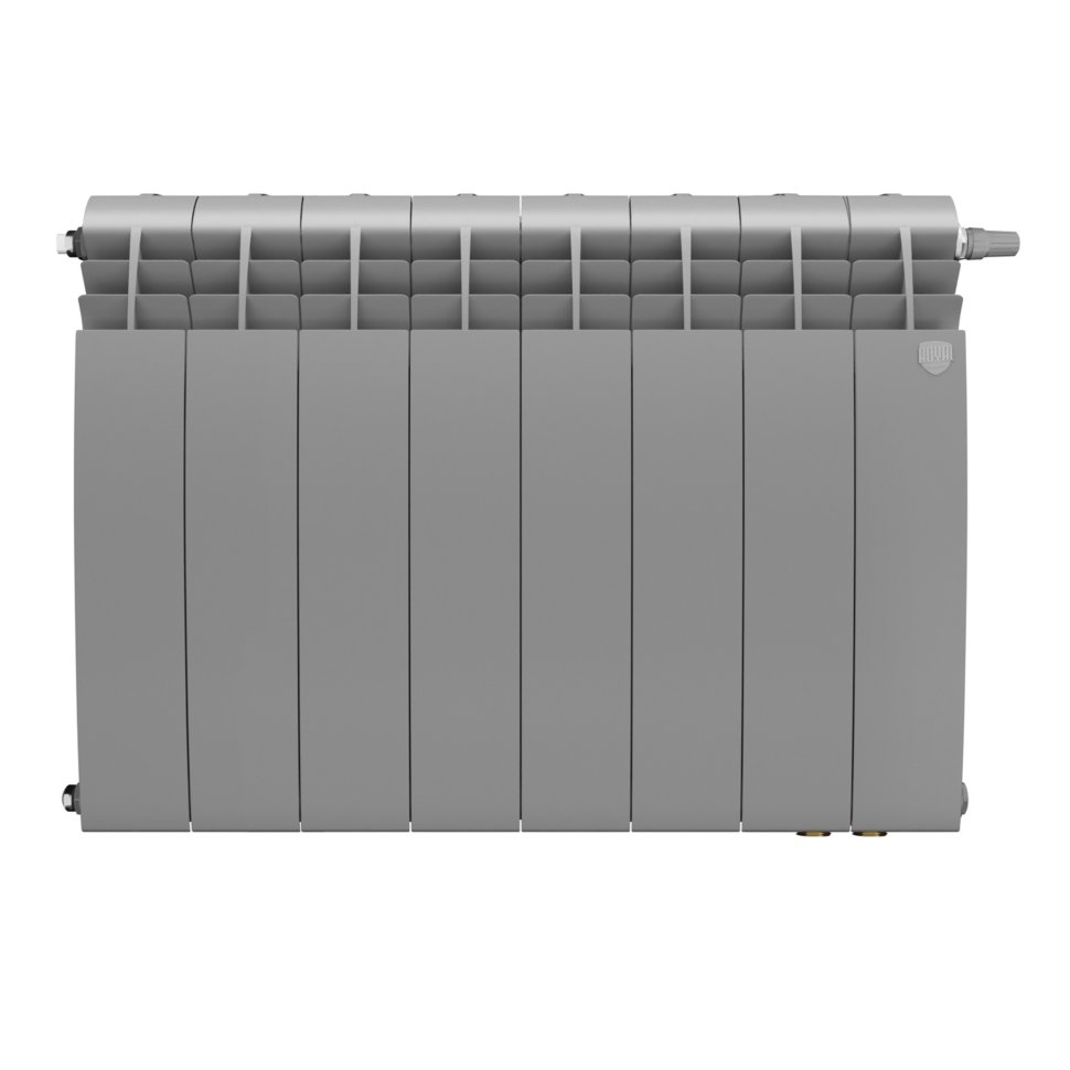 Биметаллический радиатор отопления Royal Thermo BiLiner 500 Silver Satin VR80 8 секций в ДНР