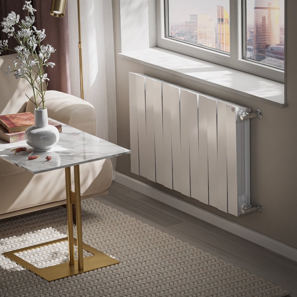 Биметаллический радиатор отопления Royal Thermo PianoForte 500 белый 12 секций в ДНР