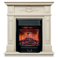 Электрокамин RealFlame Lilian WT жемчуг с очагом Majestic Lux Black RC