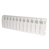 Радиатор алюминиевый Global VOX-R 200 12 секций боковое подключение белый RAL 9010 в ДНР