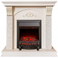 Каминокомплект RealFlame Corfino WT с очагом Fobos Lux Black S в ДНР
