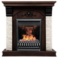 Электрокамин RealFlame Corfino NT орех с очагом 3D Oregan Электрокамин RealFlame Corfino NT орех с очагом 3D Oregan