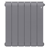 Биметаллический радиатор отопления Royal Thermo Infinity 500 6 секций Silver Satin