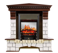 Каминокомплект Royal Flame Pierre Luxe угловой с очагом Fobos FX M Black в ДНР